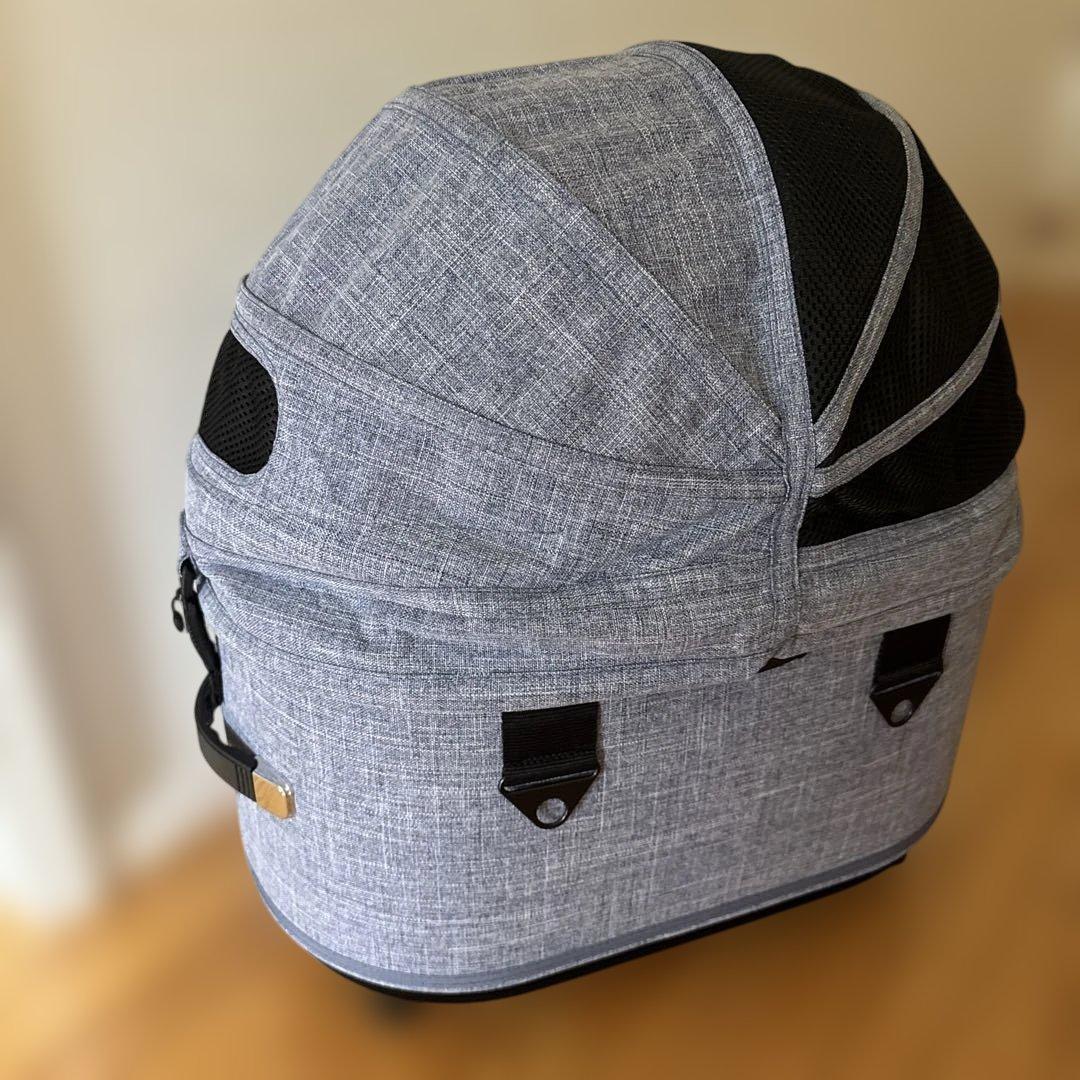 美品！エアバギーペット　DOME3レギュラーと足元カゴセット　メランジデニム