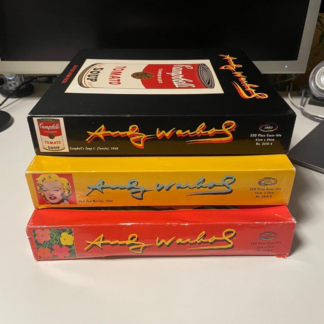 アンディーウォーホル 貴重 90年代 アメリカ製 ジグソーパズル 3式セット