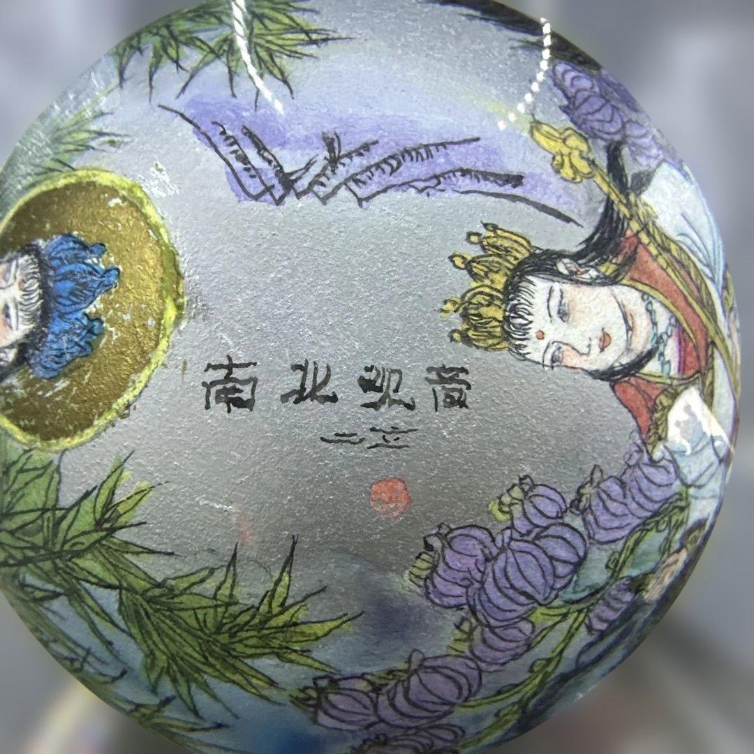 内畫，中国茶器セット と印泥付き