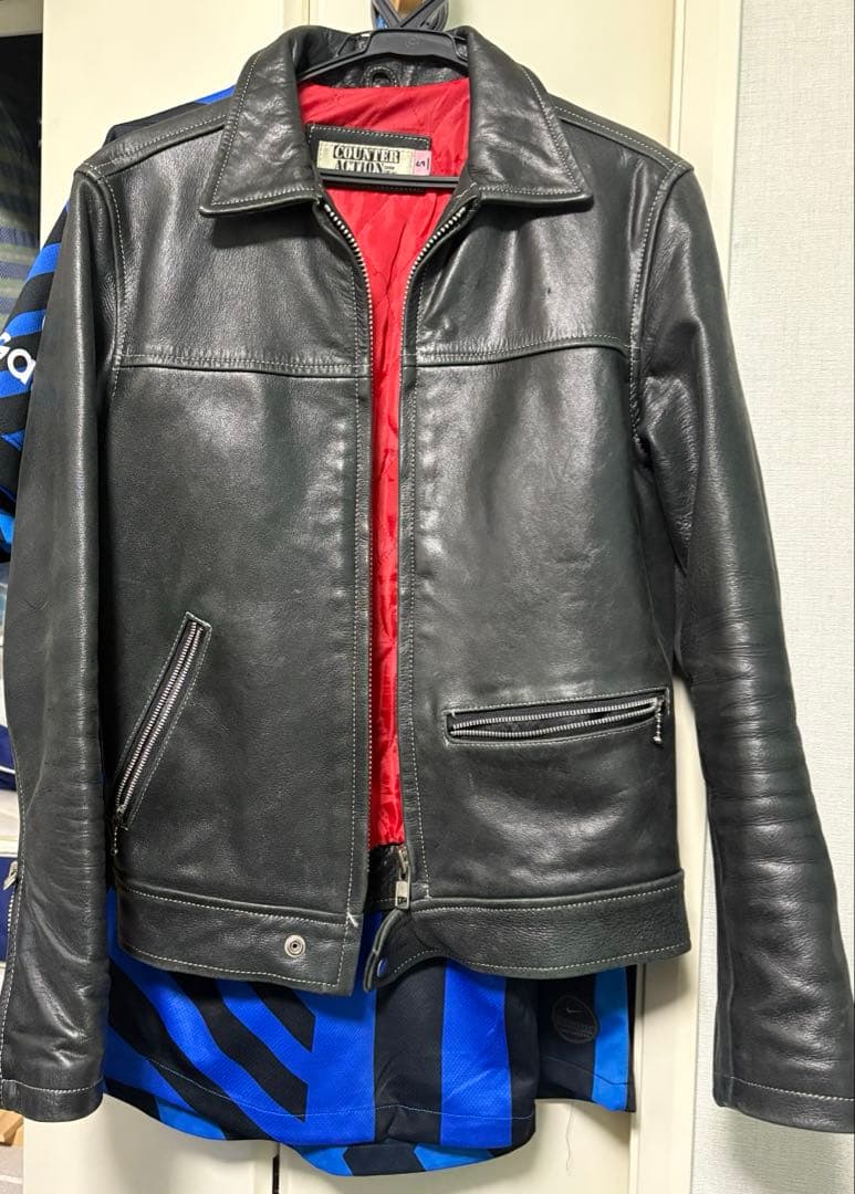 カウンターアクションReal Leather レザージャケット　S