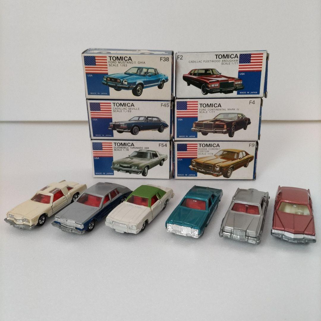 トミカ日本製 外国車シリーズF 青箱 6台セット