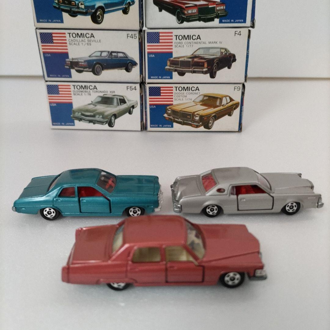 トミカ日本製 外国車シリーズF 青箱 6台セット
