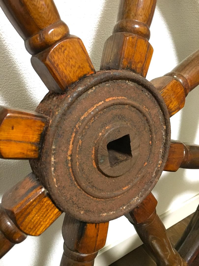レトロ アンティーク ⚪️船舶　操縦ハンドル