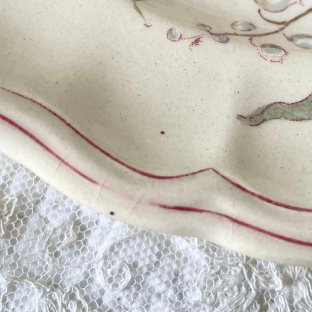 【レア】すずらんとスミレのプレート皿　ロンシャン　鈴蘭すみれフランスアンティーク