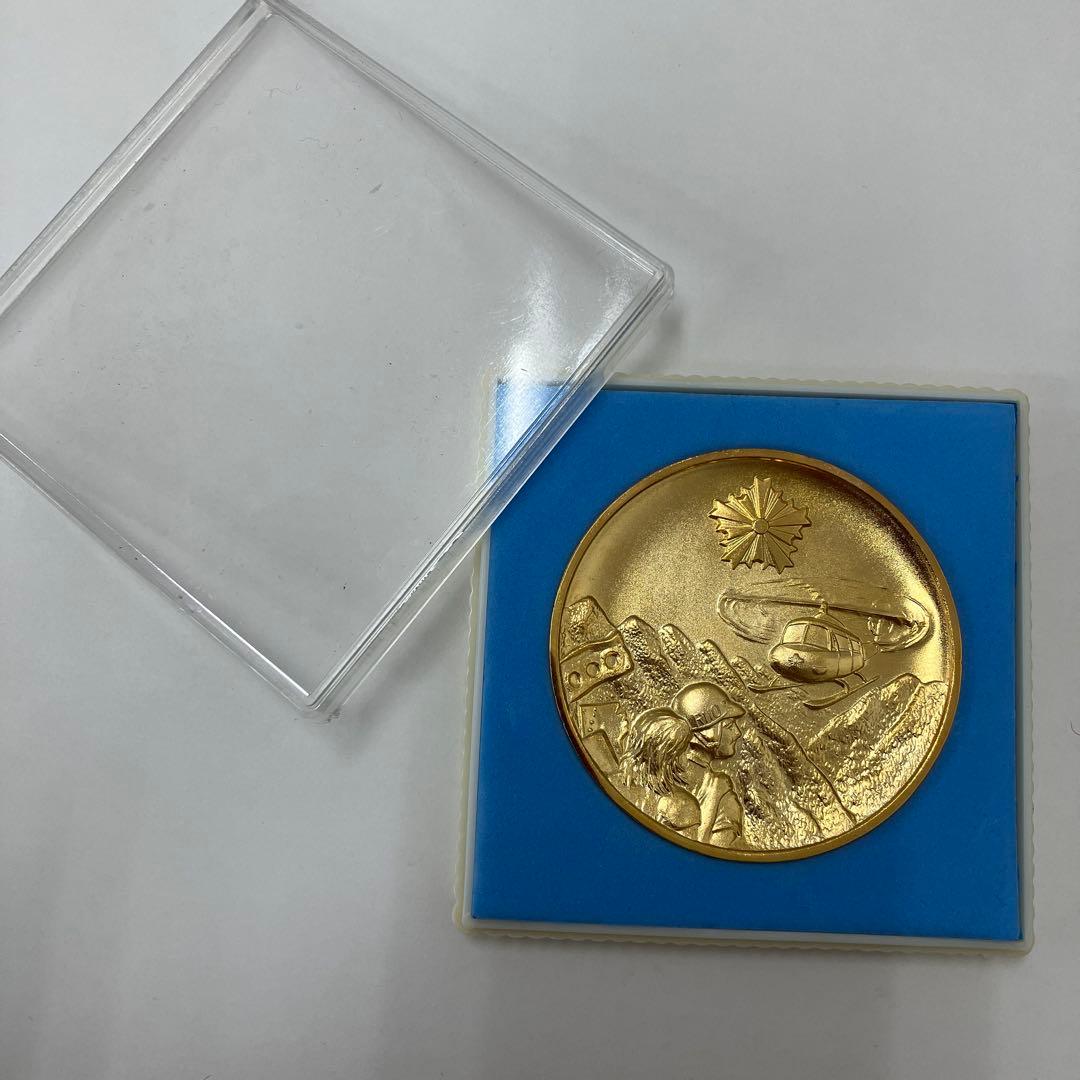【美品】日航機墜落事故　対策従事功労　昭和60年8月　群馬県警察本部長　メダル