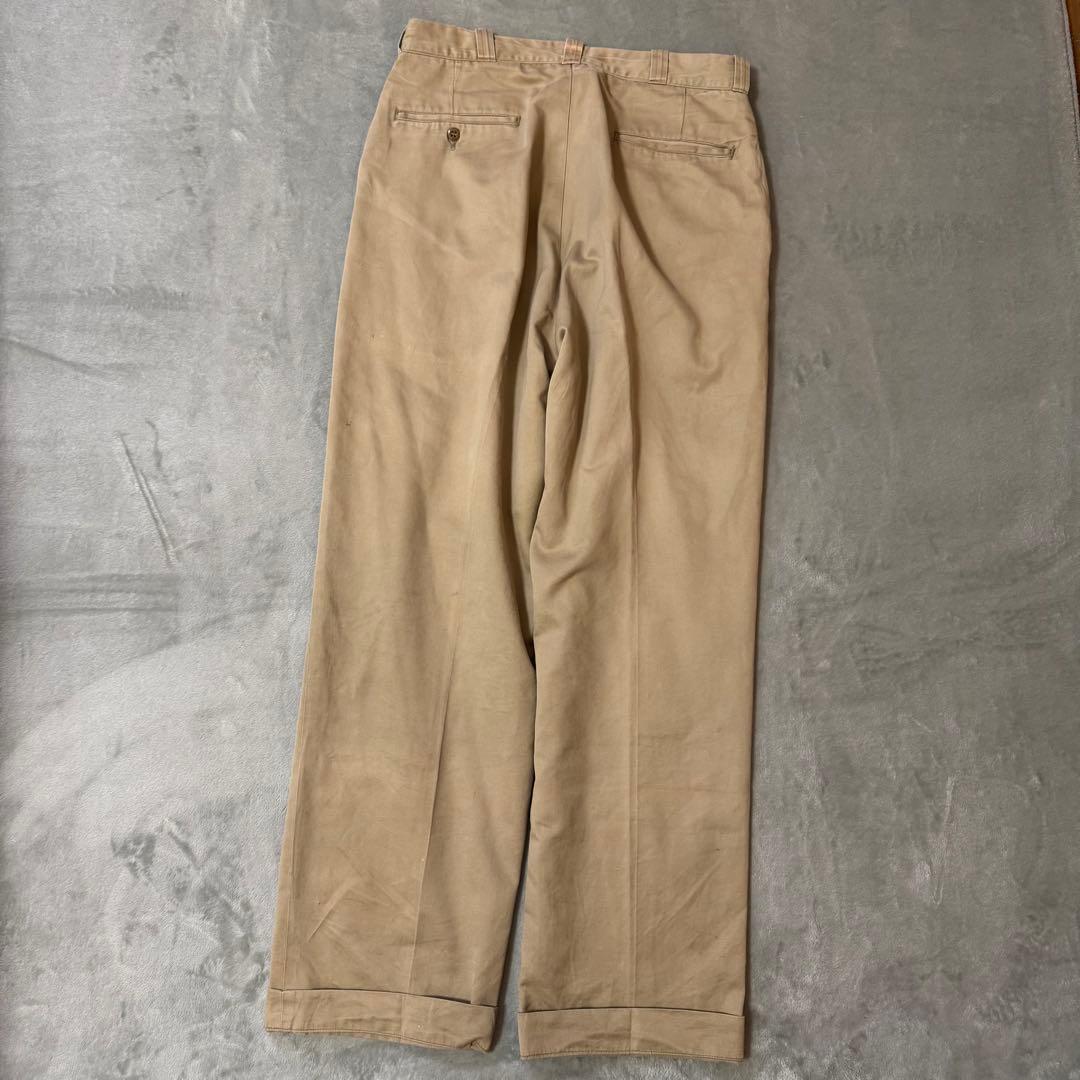 60s US ARMY チノトラウザーズ チノパン QUIKジッパー 米軍