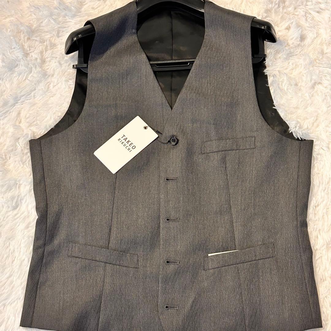新品タグ付き✨️ タケオキクチ ベスト ジレ 04/LL グレー