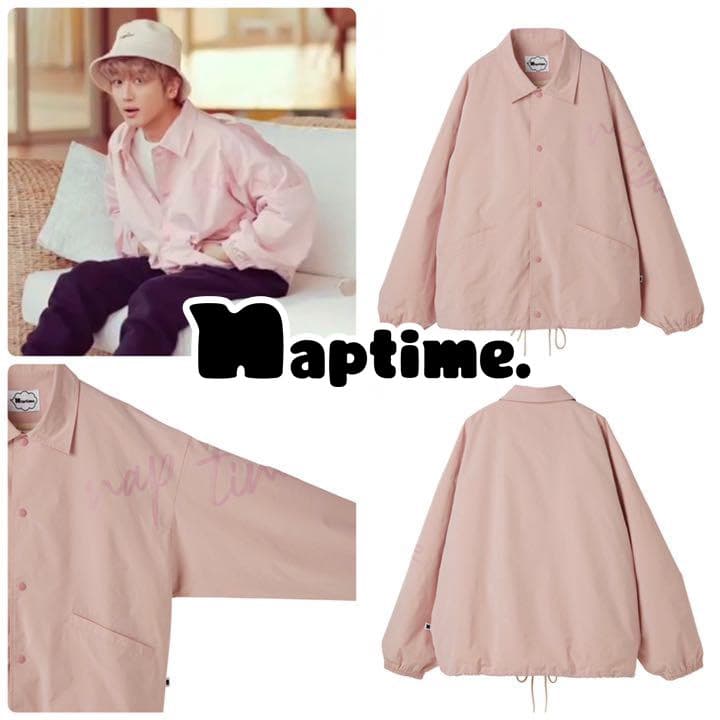 新品　未開封　Naptime コーチジャケット ピンク　フリーサイズ