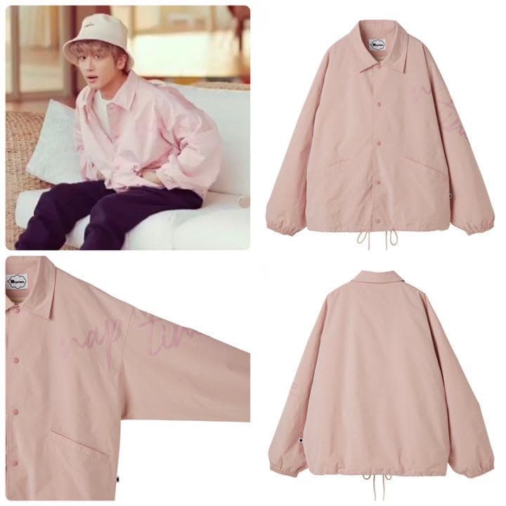 新品　未開封　Naptime コーチジャケット ピンク　フリーサイズ