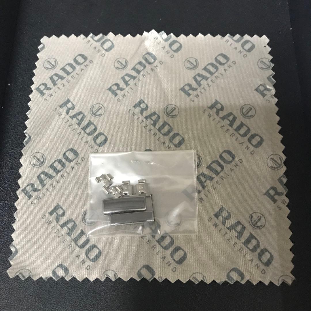 【箱・保証書・冊子・コマ付き美品】RADO クォーツ腕時計 ホワイト スイス製