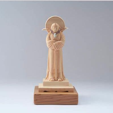 天照大御神 初代製作 勾玉付き・日光杉並木台座有り