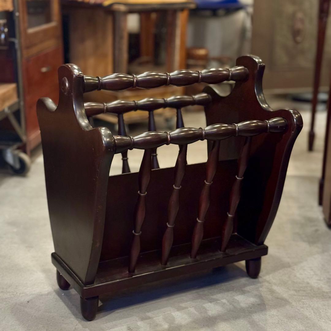 飛騨産業 キツツキ 木製雑誌ラック 50’s ヴィンテージ