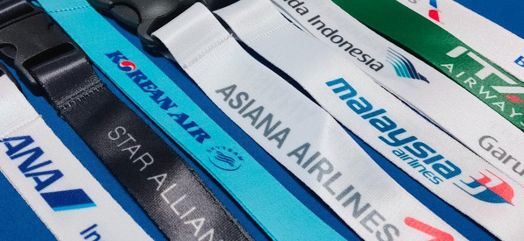 エアライン★ネックストラップ8本セットANA アシアナ スタアラ 大韓航空#7