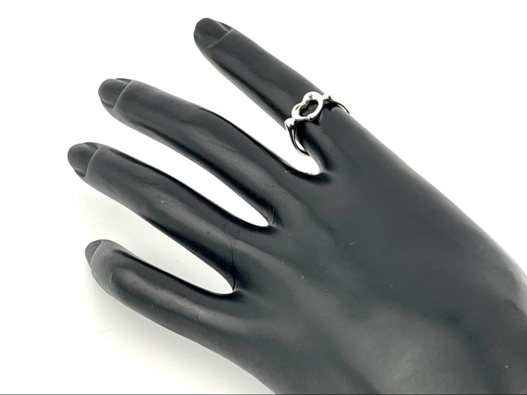 c948 美品　ティファニー　オープンハート　リング　シルバー925 約8.5号