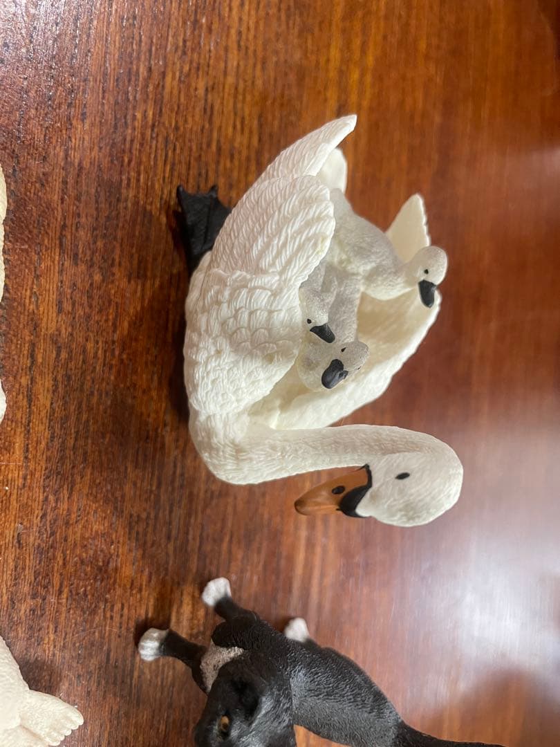 シュライヒ動物フィギュアセット（スワン、猫、犬など）