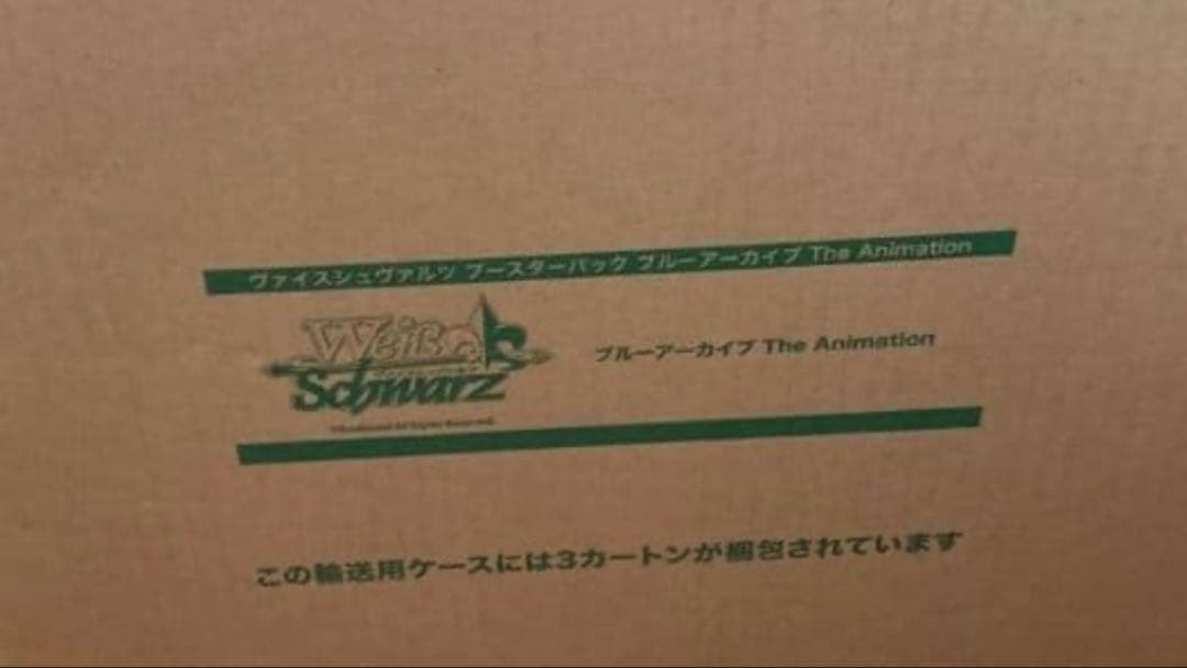 ヴァイスシュヴァルツ ブルーアーカイブThe Animationマスターカートン