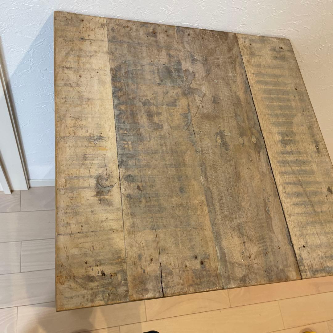 ナチュラルウッド2段シェルフ　アンティーク