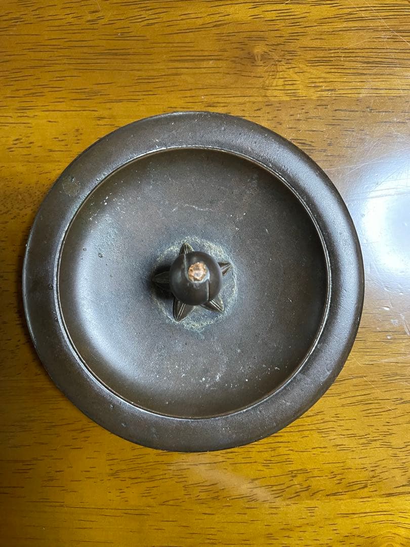 龍文堂　鉄瓶　岩肌道安形　胴横銘　1.5リットル