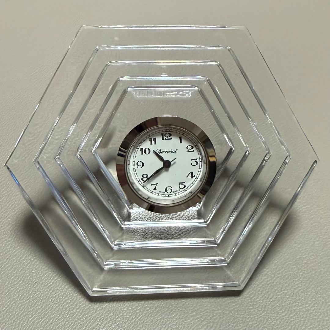 バカラ　Baccarat 時計　置き時計　オルセー 六角形