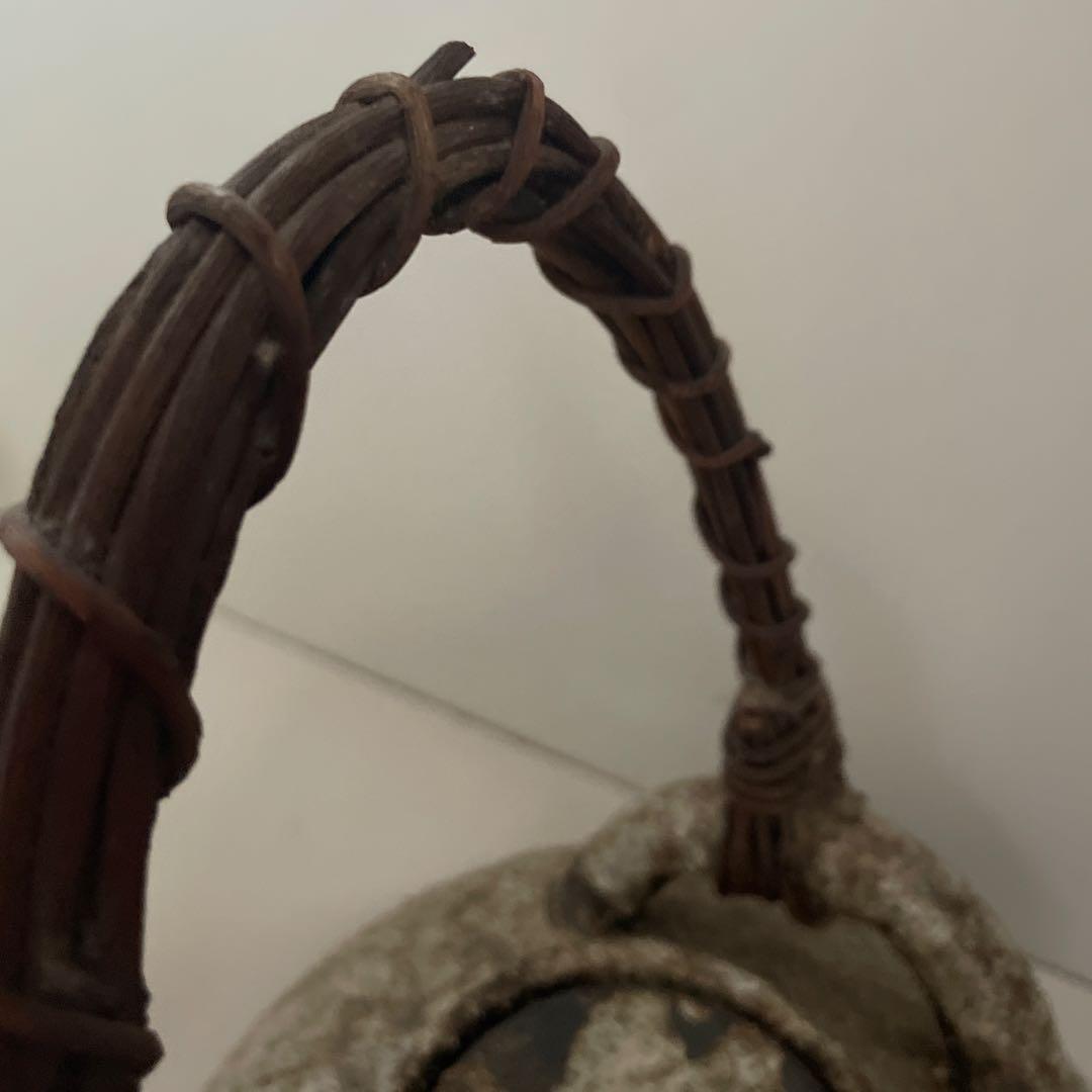 アンティーク　信楽焼の大型土瓶　直径25cm