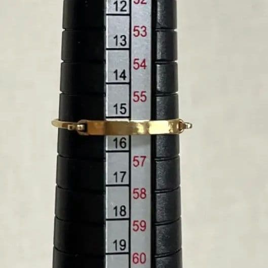 ⭐️ete K18⭐️ 細身クラフトリング 15号⭐️