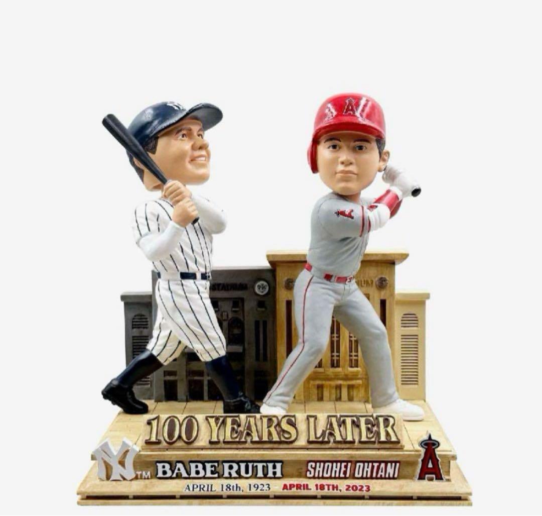 【新品・世界限定216個】大谷翔平+ベーブルース ダブル・ボブルヘッド人形