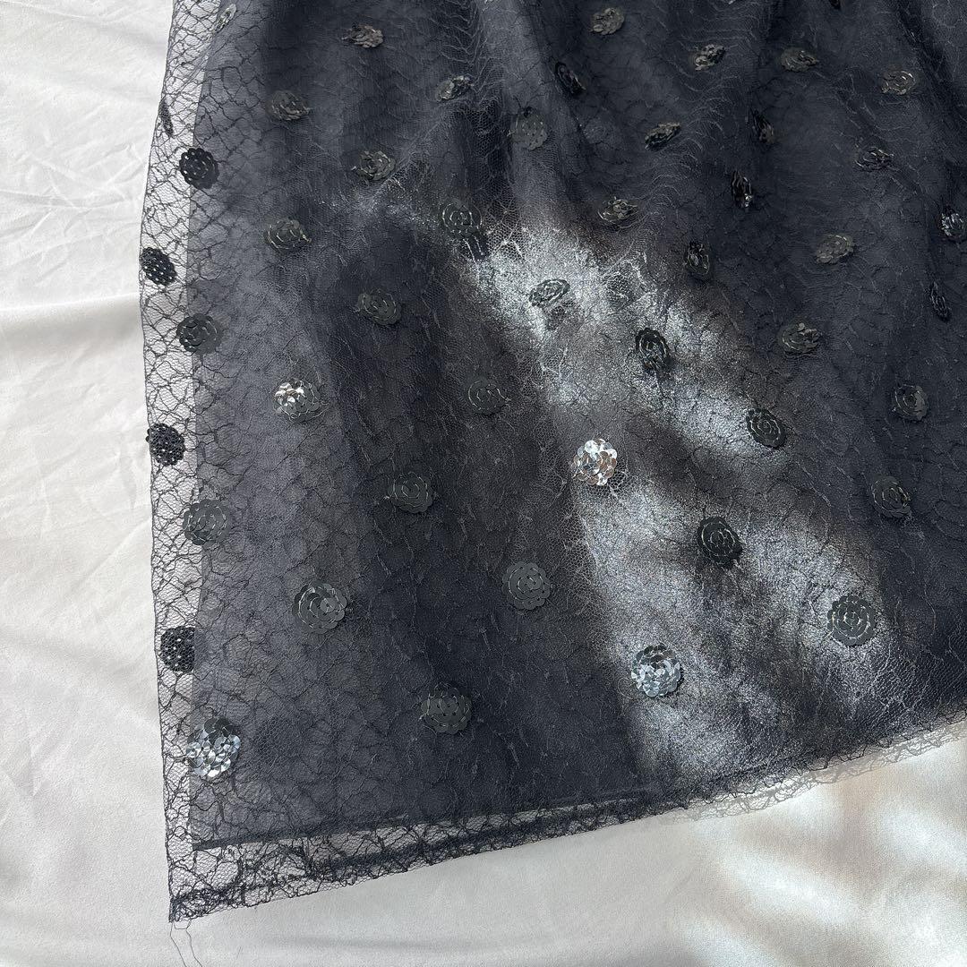 HARDY AMIES ハーディエイミス　ドレス　スパンコール　レース　13号