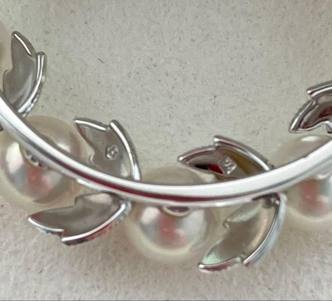 【極美品】ミキモト パール ベビーパール ブローチ リース サークル 現行品