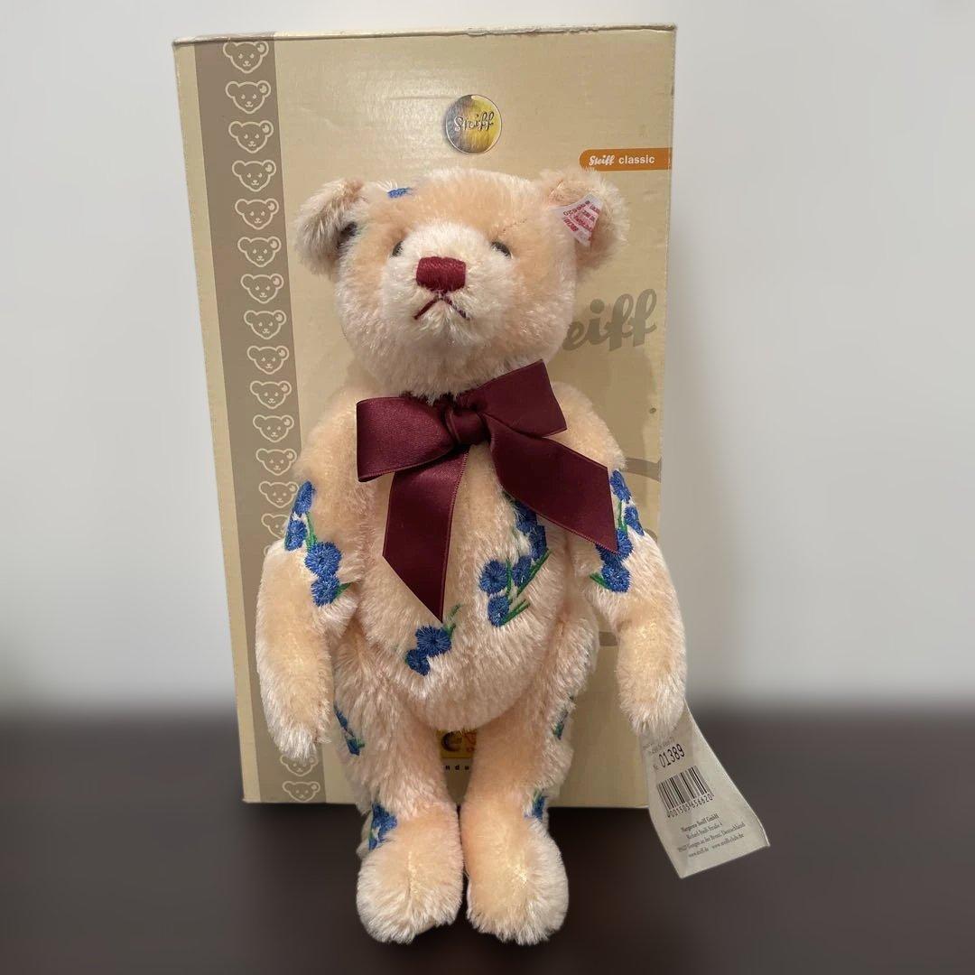 【美品】【希少品】Steiff 花柄刺繍 ぬいぐるみ 約30cm