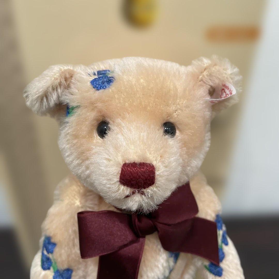 【美品】【希少品】Steiff 花柄刺繍 ぬいぐるみ 約30cm