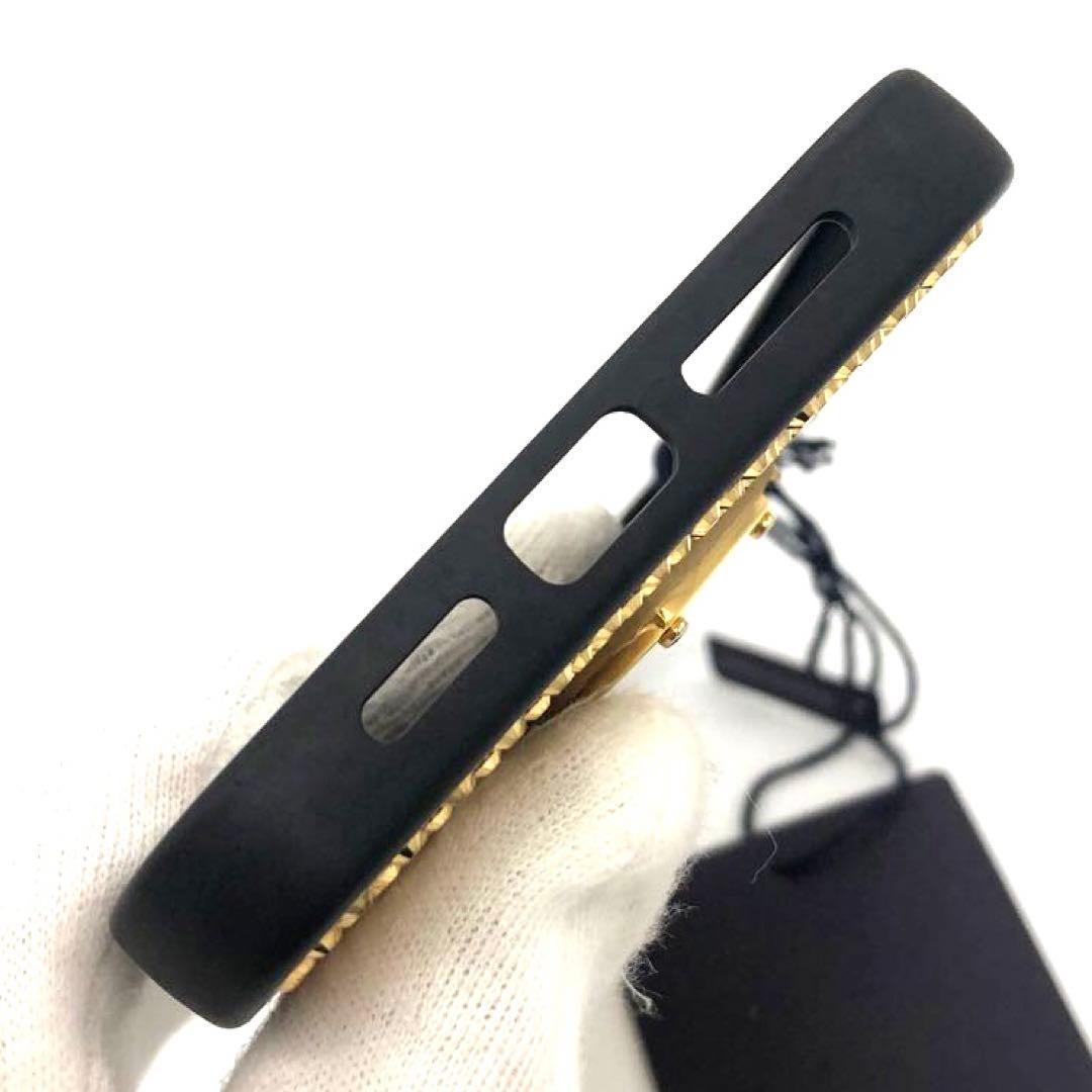 プラダ PRADA iPhone13 pro maxケース ゴールドスパンコール