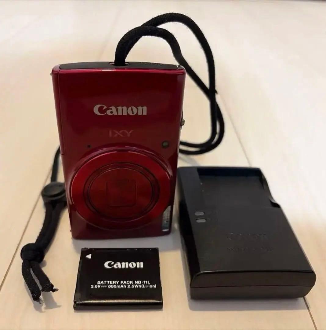 Canon IXY190 コンパクトデジタルカメラ 赤 レッド Wi-Fi HD