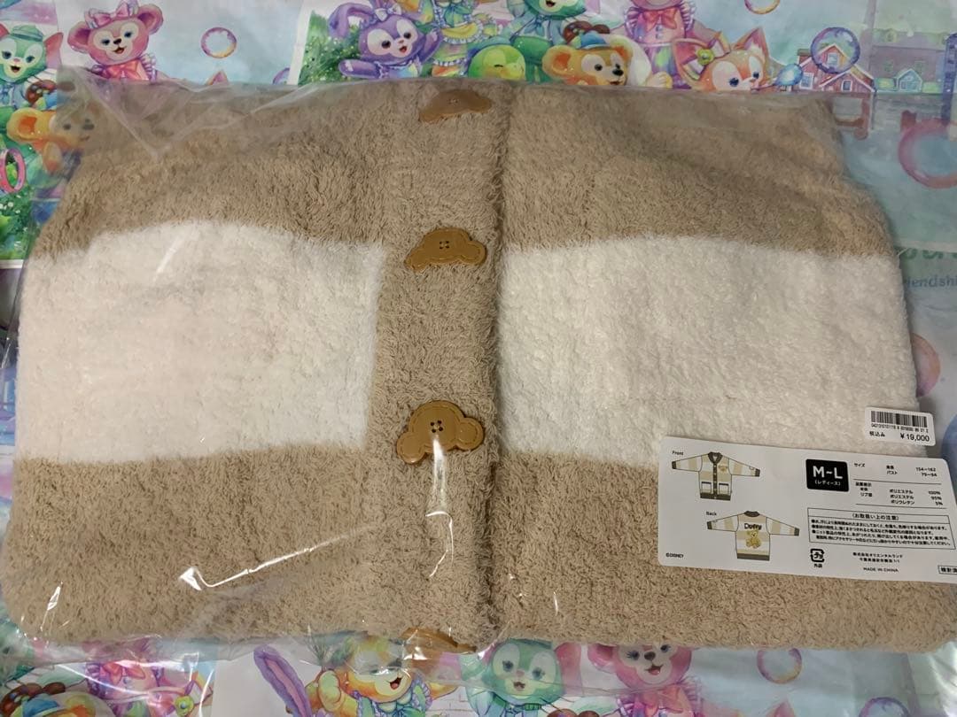 ダッフィー ブランケット カーディガン ジェラートピケ