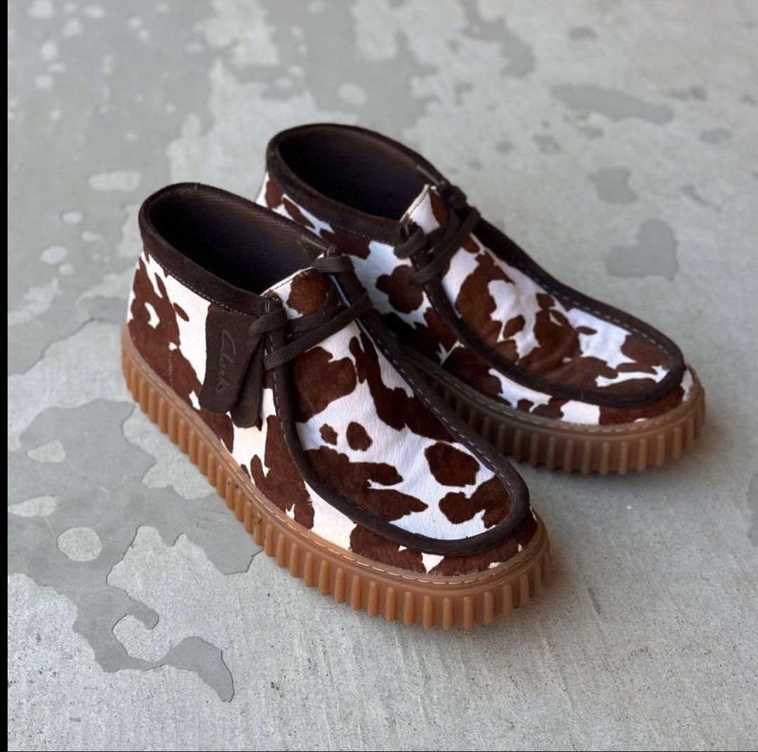 Clarks Torhill Wallabee Cow 26.5 ハラコ柄
