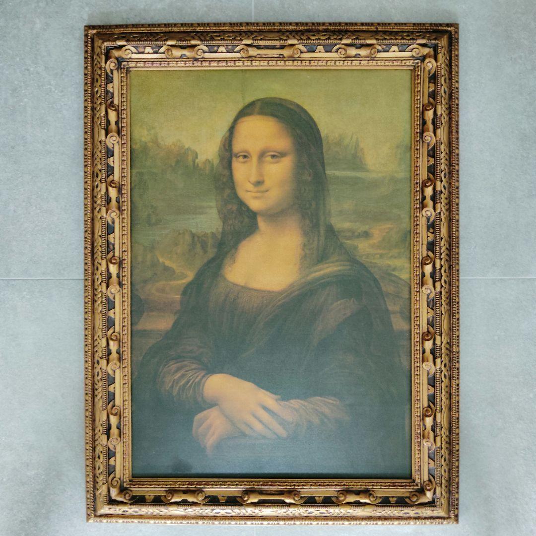特大　レオナルド・ダ・ヴィンチ　額装絵画　モナ・リザ　20号　レプリカ　おまけ