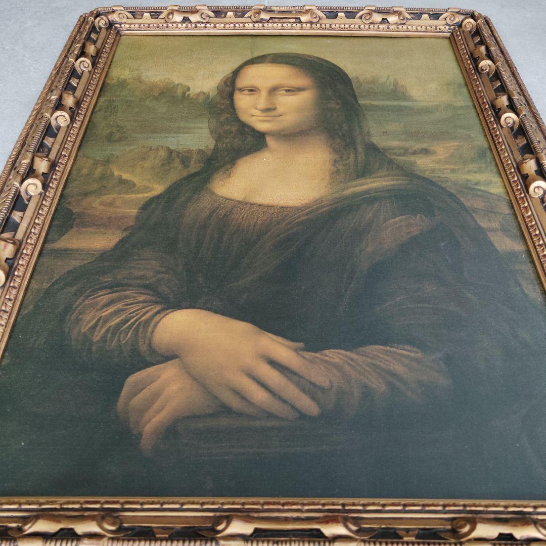 特大　レオナルド・ダ・ヴィンチ　額装絵画　モナ・リザ　20号　レプリカ　おまけ