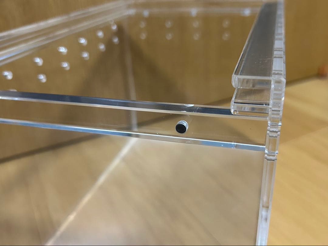 アクリル飼育ケージ 通気孔付き 3個セット