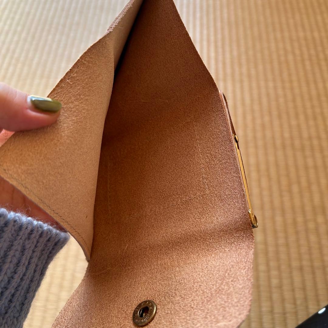 IL BISONTE ベージュ 二つ折り財布