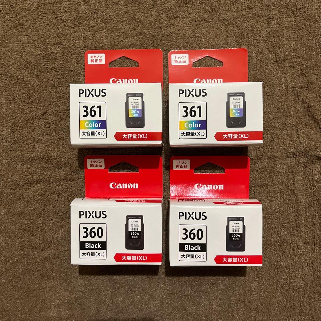 Canon BC361XL+360XL 純正大容量インクセット新品❹