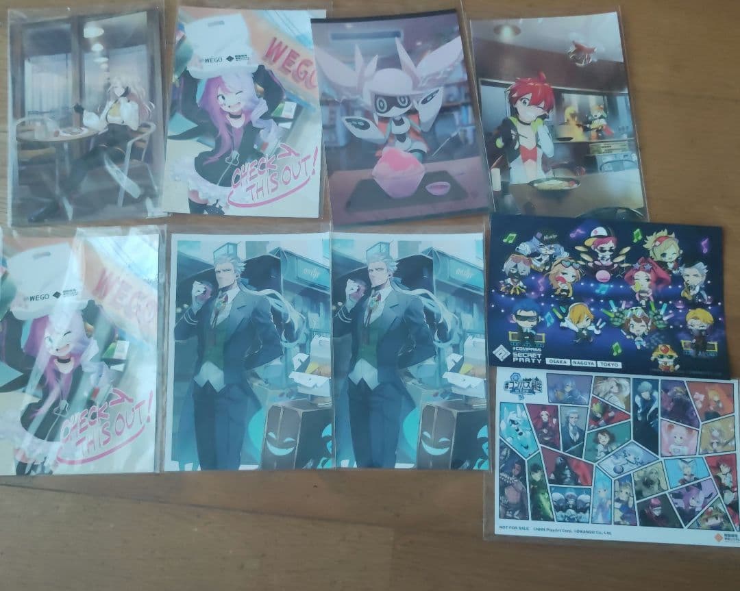 ゲームキャラクター ポストカード 8枚セット