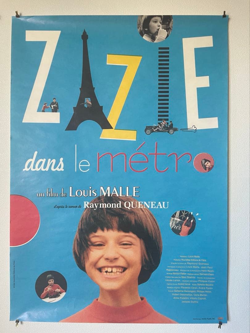 映画　地下鉄のザジ　ポスター　Zazie dans le métro