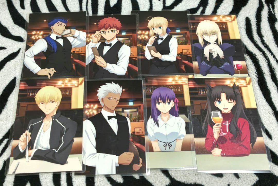 Fate/staynight DINING 特典 ポストカード 8種 ラミネート