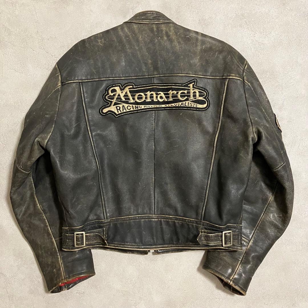 90's DOG FIGHT シングルライダースジャケット ヴィンテージ加工