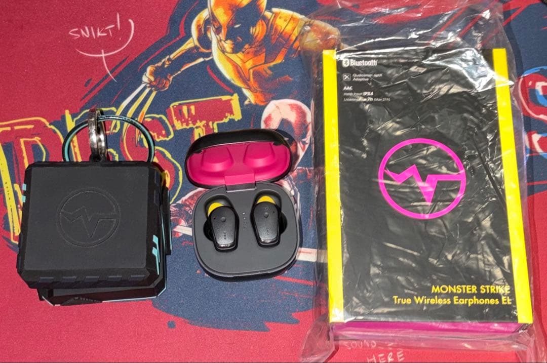 モンストエルワイヤレスイヤホン アクスタ シリアルコードなし