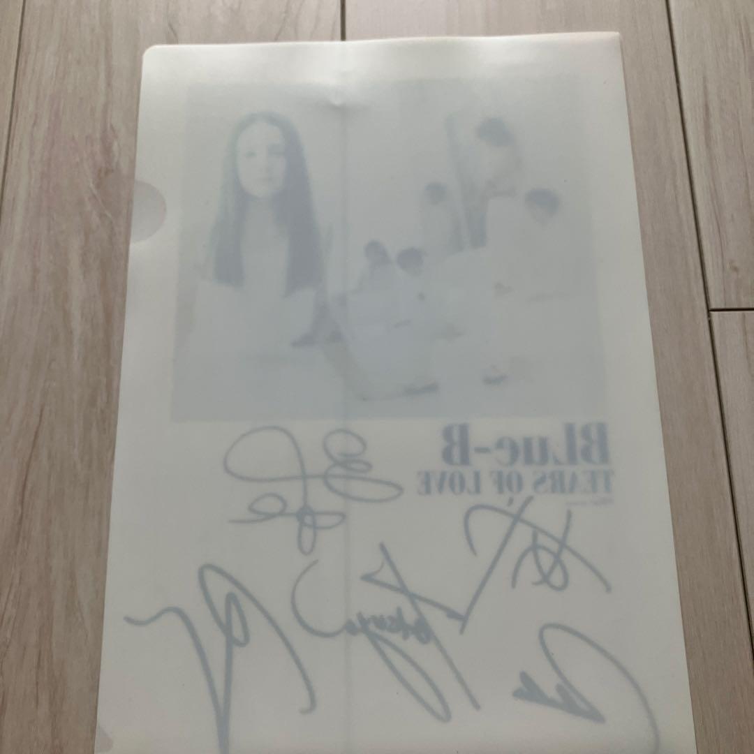 BLue-B TEARS OF LOVE サイン入りA4クリアファイル　林田達也