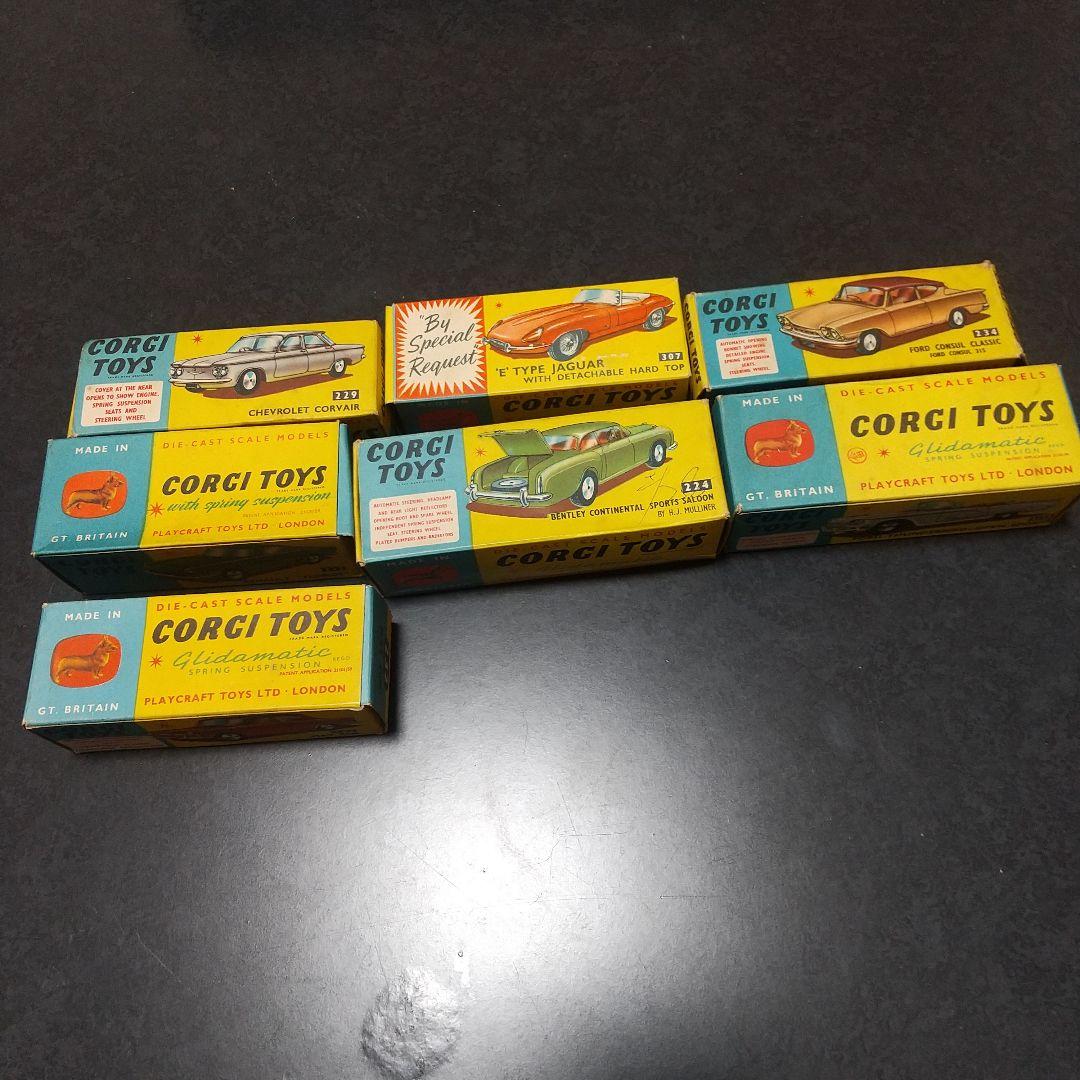 lesney models of yesteryear 9台とcorgi7台