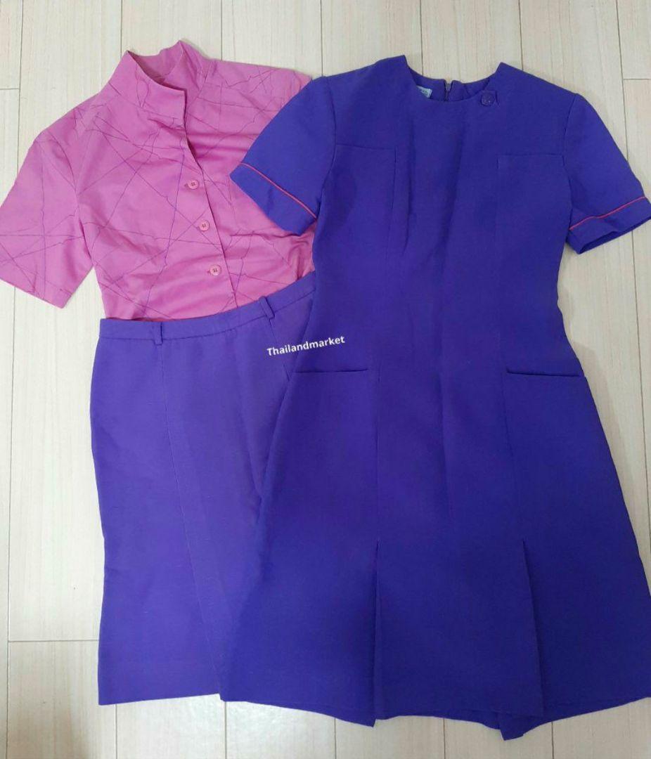 【超激レア】　タイ航空　TG Thai Airways　4点セット　本物制服
