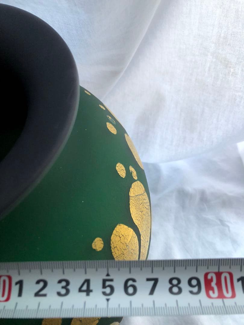 ●骨董品●￼壺●花器●ガラス●河口馬次郎作