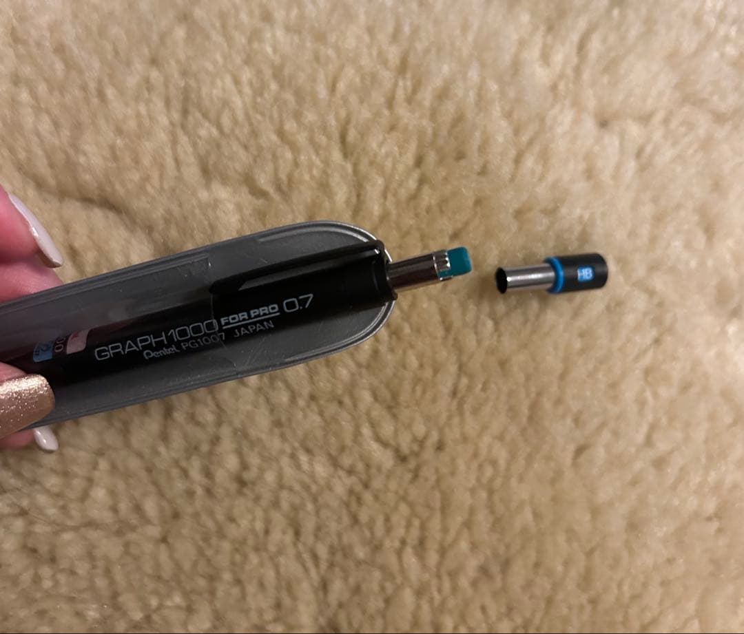 たど様◆レア廃盤◆旧型ぺんてる◆GRAPH1000◆PG1007青◆0.7シース