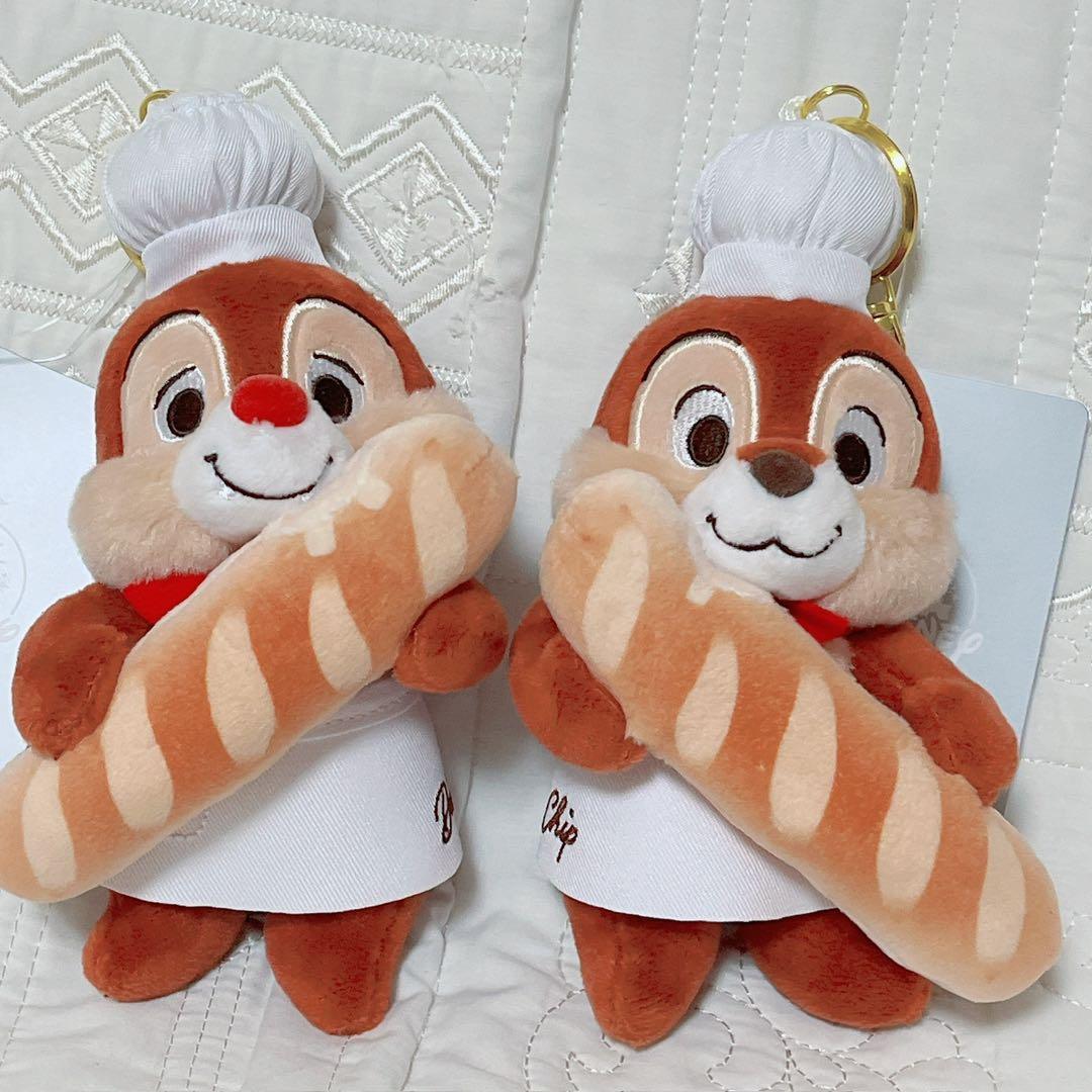 【新品】チップとデール ⭐️ ベーカリー ぬいぐるみキーホルダー